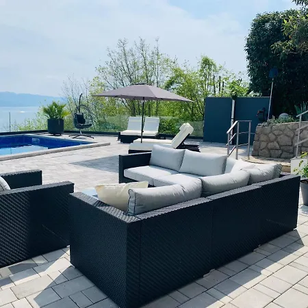 White Pearl Opatija Luxury With Pool And Sea View Willa *