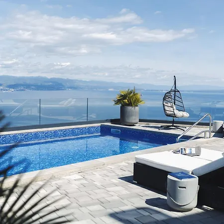 Villa White Pearl Opatija Luxury With Pool And Sea View