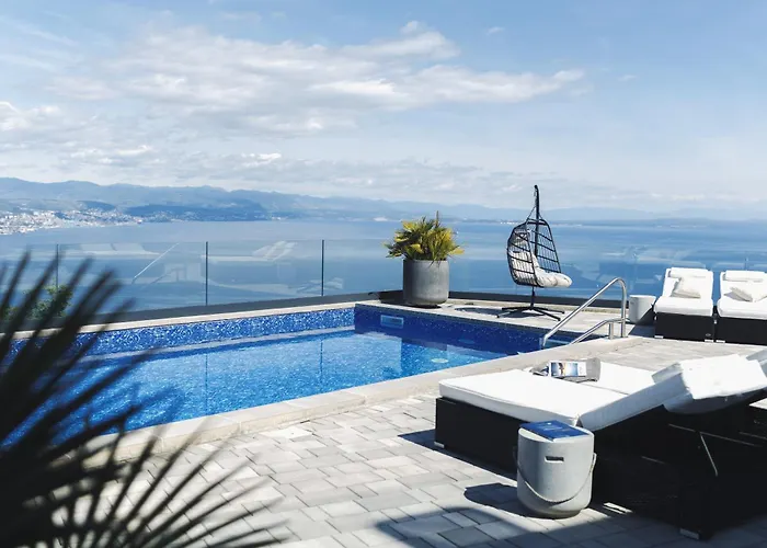 别墅 White Pearl Luxury With Pool And Sea View